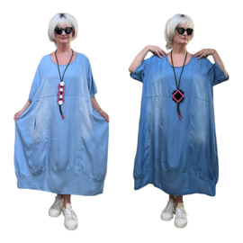 Moonshine  jeans tencel A-lijn jurk apart /in meerdere kleuren
