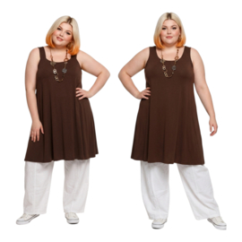 Naveed oversized viscose A-lijn tuniek/jurk stretch