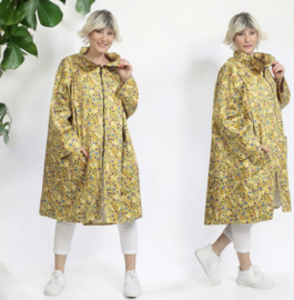 AKH oversized viscose/katoen zomerjas/blazer met ritssluiting / apart /stretch