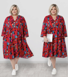 Vincenzo Allocca oversized viscose A-lijn BOHO jurk