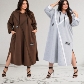 SASHA GRANDE oversized A-lijn jurk /stretch/premium kwaliteit/in meerdere kleuren
