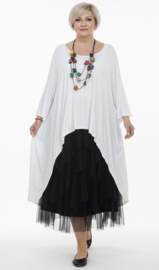 Moonshine oversized viscose A-lijn tuniek stretch