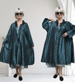 Gaga oversized A-lijn Taft blazer/jas/vest met zakken apart