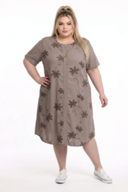 ITALIA MODA  viscose geborduurde jurk/in meerdere kleuren