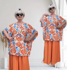 ITALIA oversized viscose blouse