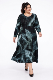 IZZY viscose A-lijn jurk stretch