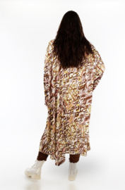 AKH oversized jersey viscose A-lijn jurk apart stretch