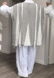 Vincenzo Allocca oversized linnen top/tuniek apart