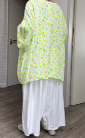 ITALIA MODA oversized katoen mousseline tuniek/top /in meerdere kleuren