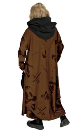 dYb viscose  A-lijn jurk met capuchon stretch