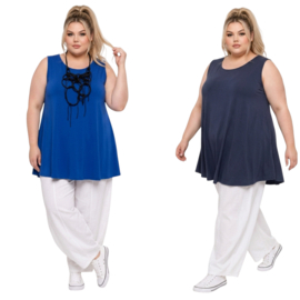 ITALIA oversized kanten top/tuniek /stretch /in meerdere kleuren