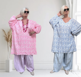 ITALIA MODA oversized katoen mousseline tuniek/in meerdere kleuren
