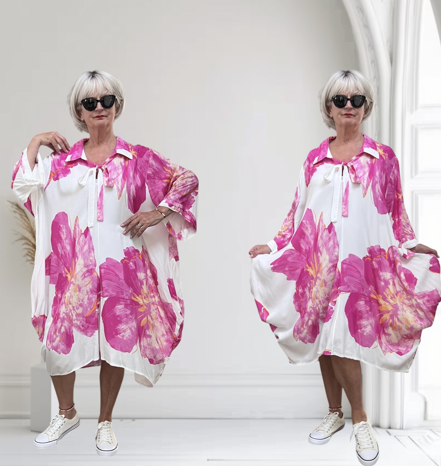 Vincenzo Allocca oversizedviscose jurk/tuniek