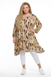 AKH oversized viscose A-lijn tuniek  apart stretch