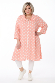 AKH oversized viscose A-lijn blazer/vest