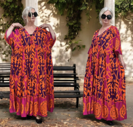 Vincenzo Allocca oversized viscose A-lijn jurk/tuniek apart