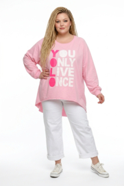 ITALIA oversized katoen top stretch /in meerdere kleuren