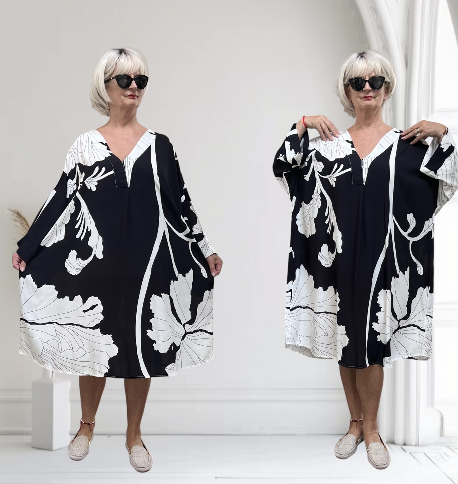 Vincenzo Allocca oversized viscose jurk/tuniek