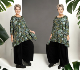 AKH oversized viscose A-lijn tuniek  apart stretch