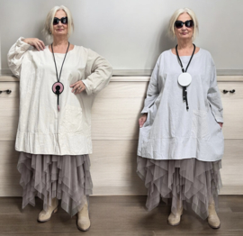 ITALIA MODA fijn corduroy katoen tuniek /in meerdere kleuren