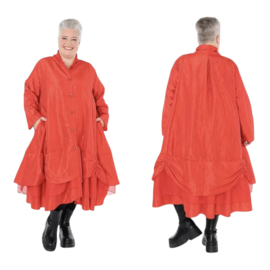 AKH oversized taft tussenjas/blazer/ met inzet van tule /apart