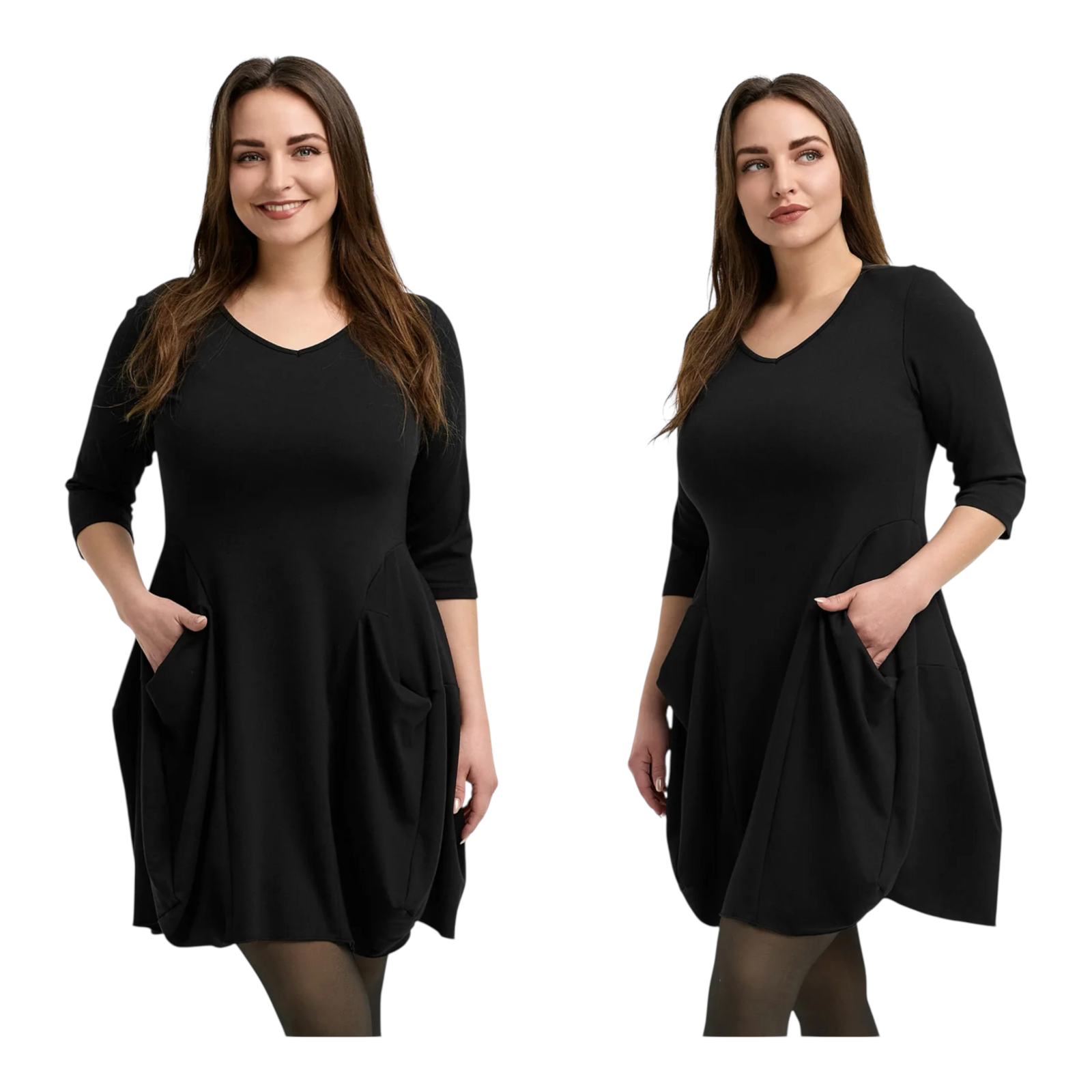 KEKOO design viscose A-lijn jurk stretch