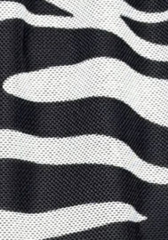 Vincenzo Allocca oversized rok/aparte/stretch/gevoerd/zwart/wit