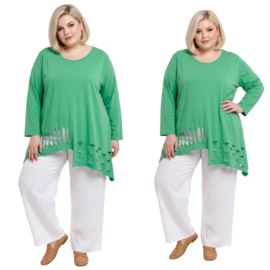 Moonshine katoen tricot A-lijn tuniek stretch apart