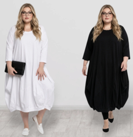 Moonshine katoen ballon jurk stretch / meerdere kleuren