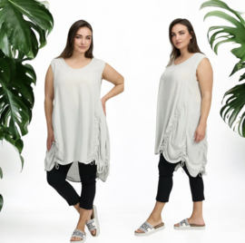 KEKOO design  oversized viscose/katoen A-lijn  jurk/tuniek