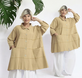 AKH viscose/linnen  A-lijn blazer