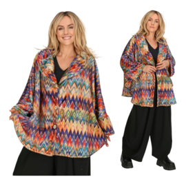 AKH winter oversized blazer/vest van zachte pluche kwaliteit apart stretch