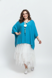 ITALIA oversized viscose mix gebreide top/in meerdere kleuren