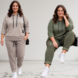 ITALIA MODA tricot viscose huispak apart/stretch/in meerdere kleuren