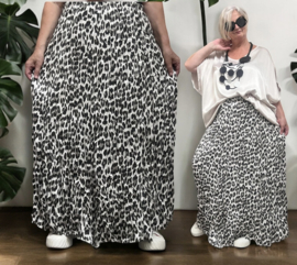 Sisi gekreukt chiffon viscose oversized rok /gevoerd /in meerdere kleuren
