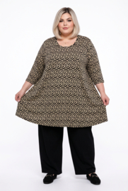 Naveed oversized viscose mix A-lijn tuniek stretch