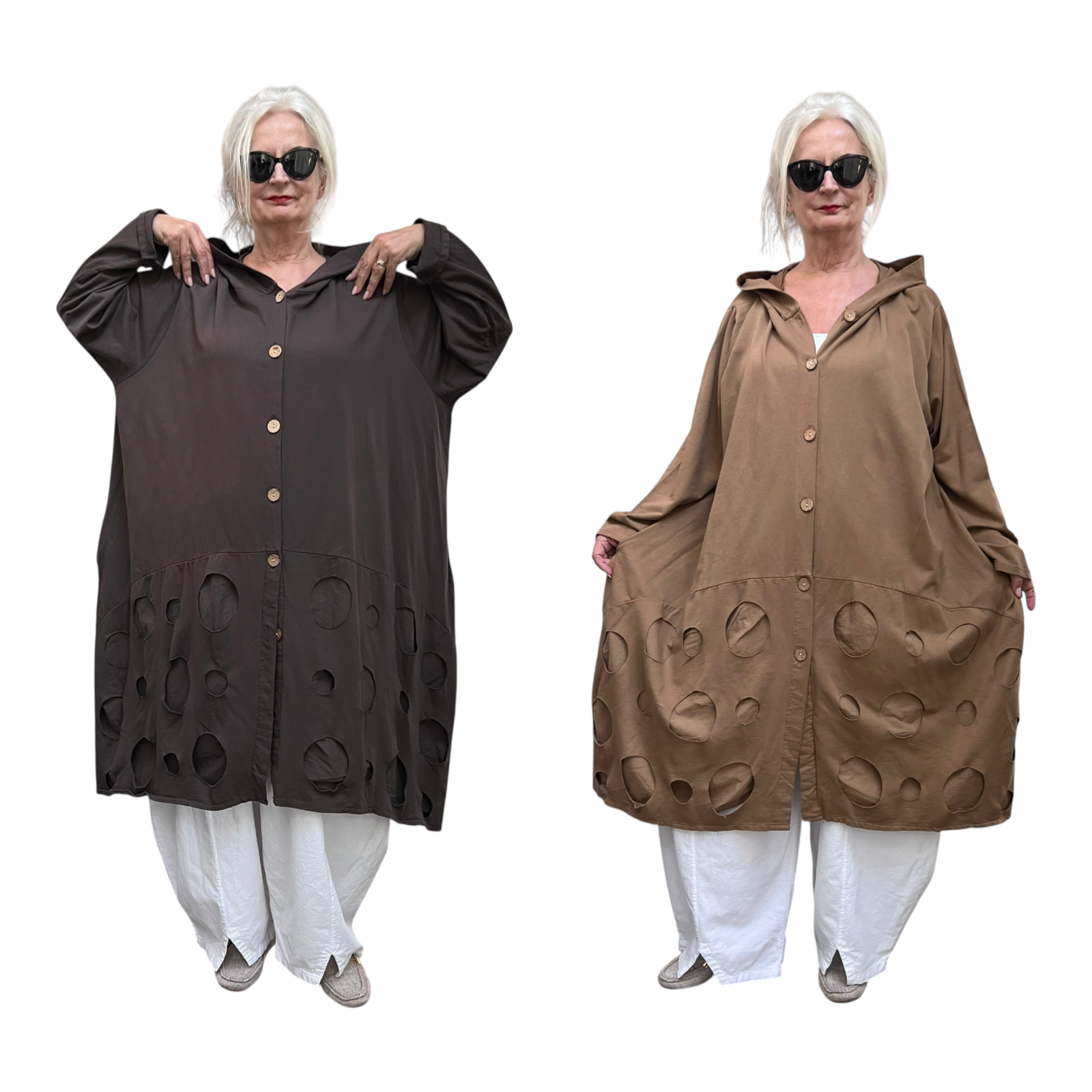 Italia MODA oversized jersey blazer/jas apart stretch /in meerdere kleuren