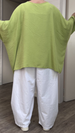 ITALIA MODA viscose tuniek/poncho met ketting /niet doorschijnend/in meerdere kleuren