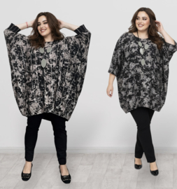 wendy trendy oversized katoen/linnen ballon jurk/tuniek