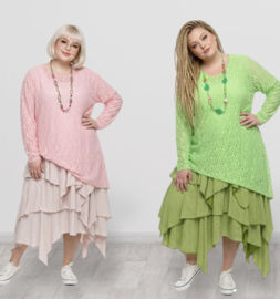 ITALIA MODA  oversized  KANTEN viscose top( veel stretch)/in meerdere kleuren