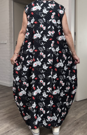 AKH oversized viscose jurk met zakken apart