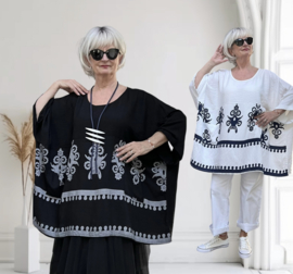 Les Freres viscose tuniek/in meerdere kleuren