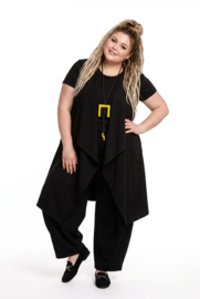 ITALIA MODA  oversized eco-suède mouwloose vest  stretch/in meerdere kleuren