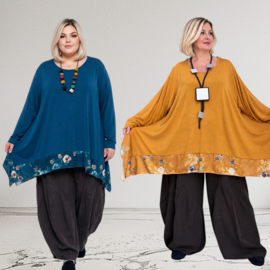 ITALIA MODA oversized viscose A-lijn tuniek stretch/in meerdere kleuren