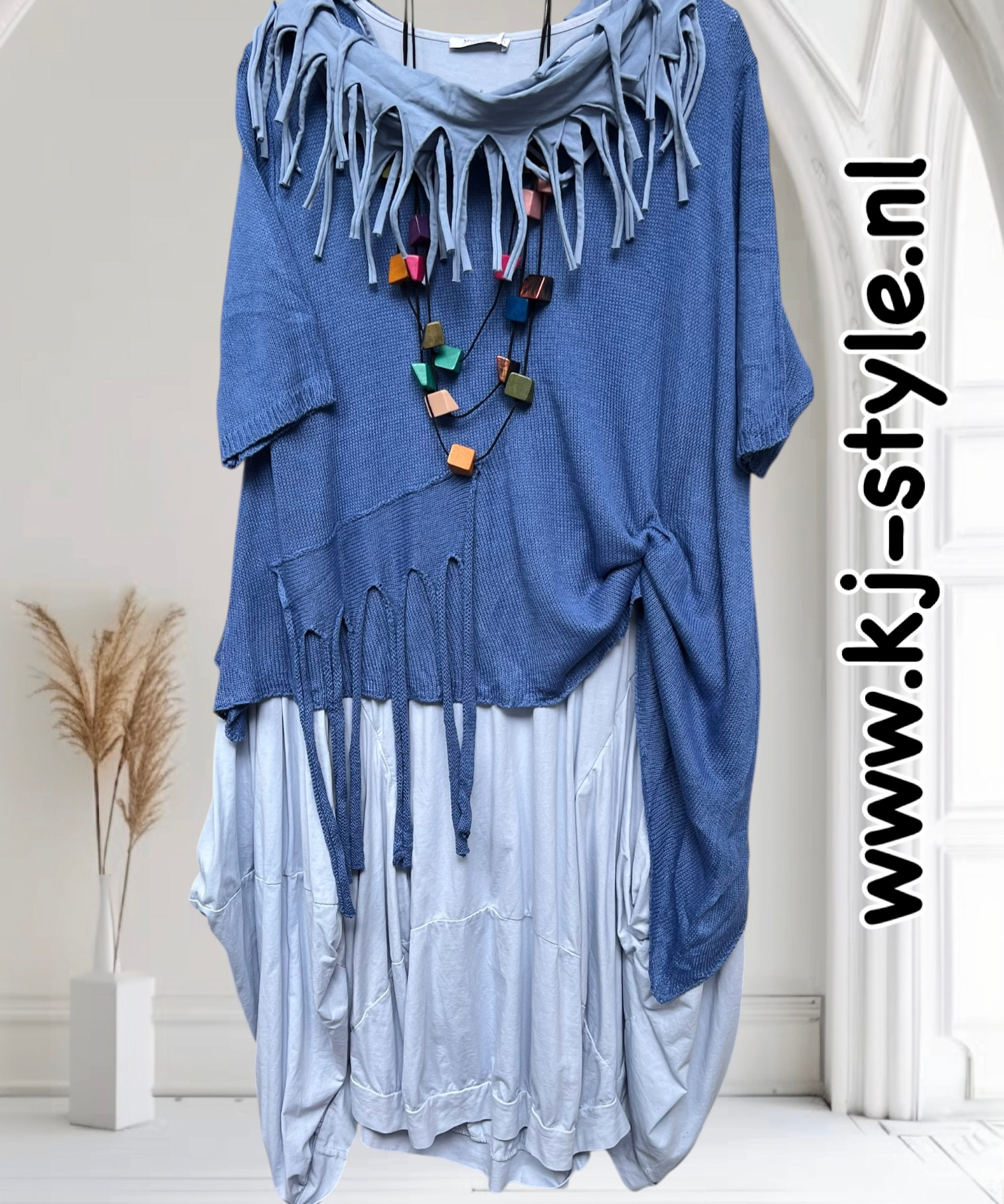 ITALIA katoen oversized zacht  gebreide top /in meerdere kleuren