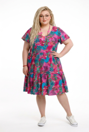One Summer  viscose A-lijn jurk