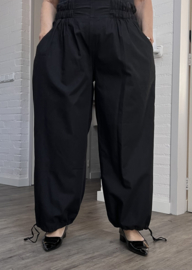 KEKOO design  oversized katoen ballon broek zwart