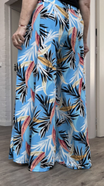 ITALY Mode jersey viscose  wijde broek apart /zeer rekbaar