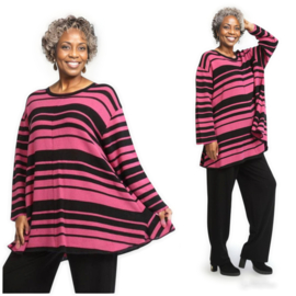 AKH oversized gebreide katoen tuniek/top  apart stretch