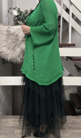 Moonshine oversized katoen gebreide top/in meerdere kleuren